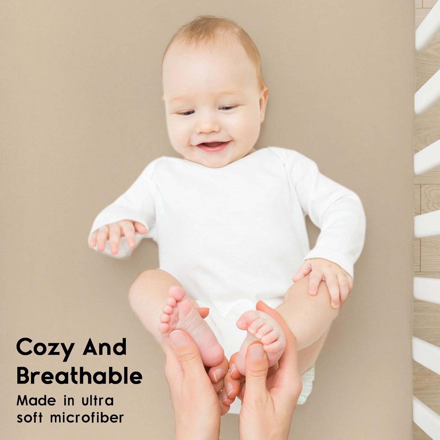 Yoofoss Baby Crib Sheets for Boys Girls, Fitted Crib Sheet 2 Pack for Standard Crib and Toddler
