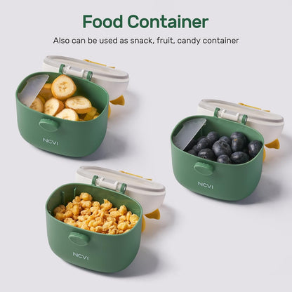 NCVI Baby Formula Dispenser On The Go, Formula Container To Go, Formula Holder for Travel, Outdoor