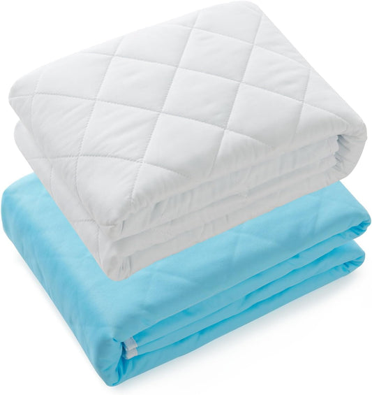 KANECH Washable Waterproof Incontinence Bed Pads - 34"x52"(2Pack) - Heavy Absorbency Reusable
