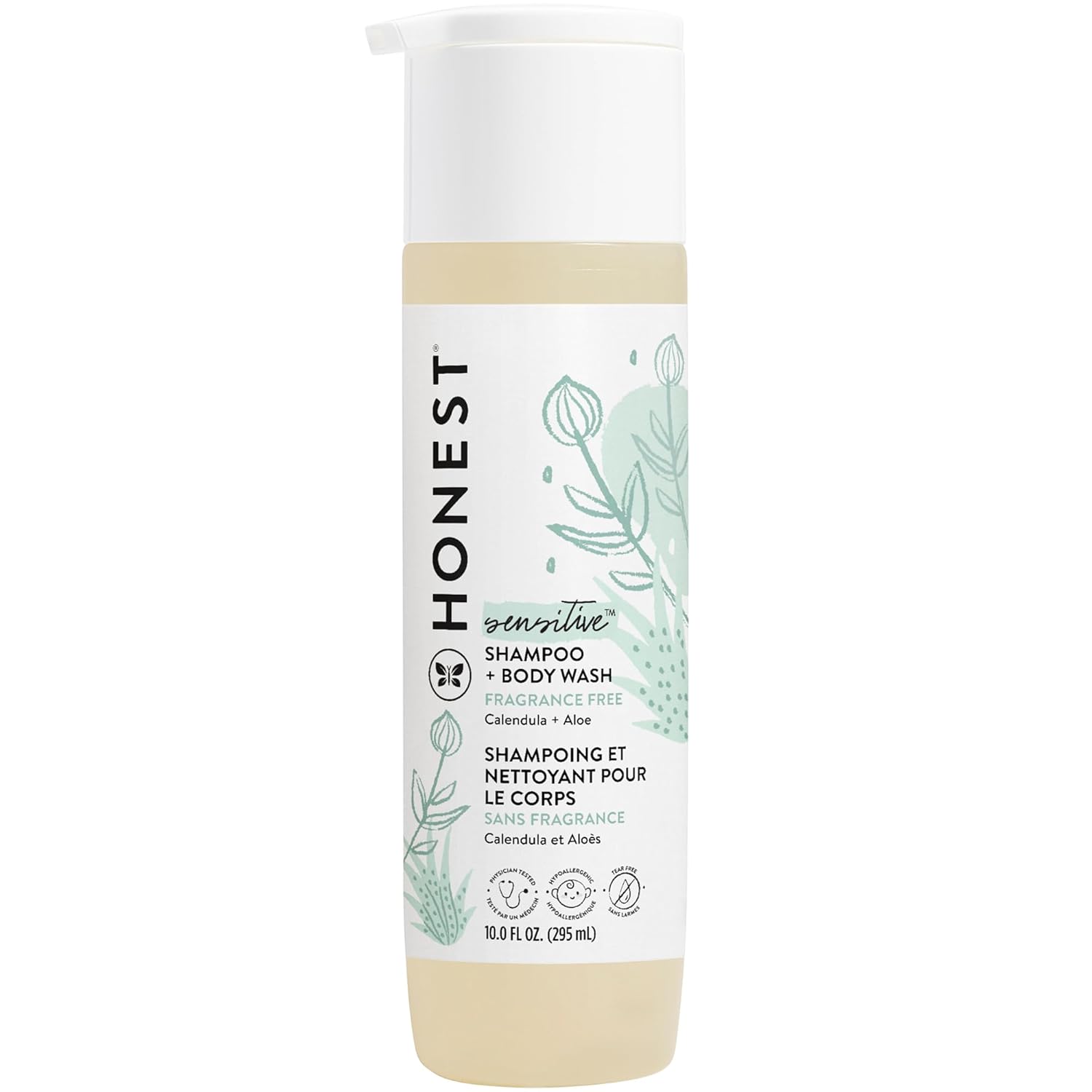 The Honest Company 2-in-1 Cleansing Shampoo + Body Wash for Sensitive Skin | Gentle for Baby |