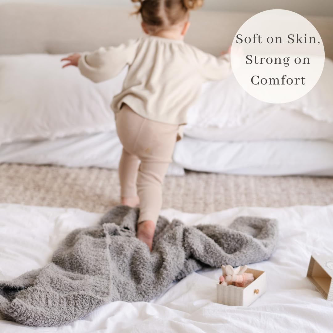 SARANONI Bamboni Luxury Baby Blanket | Plush Blanket for Infant Boys & Girls | Receiving Blanket