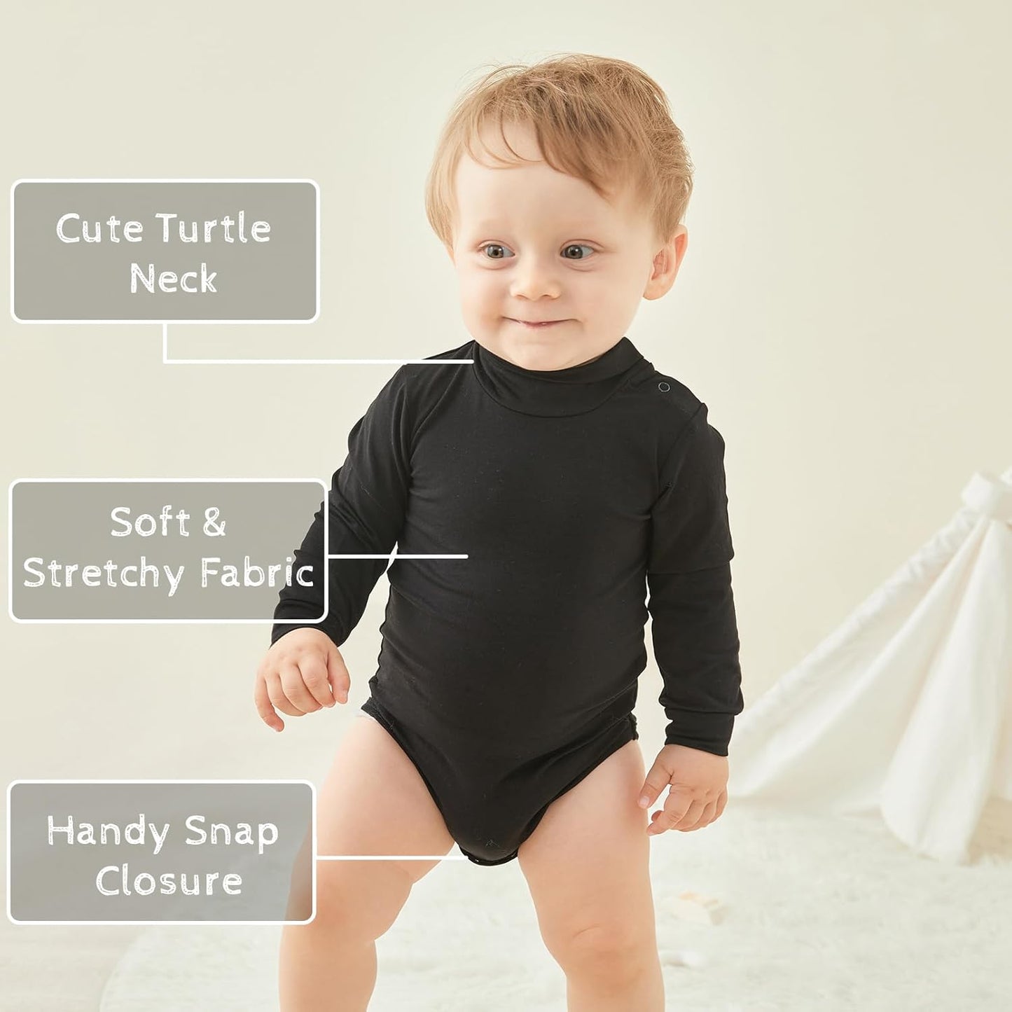 pureborn Baby Boys Girls Bodysuit Super Soft Cotton Romper 0-24 Months