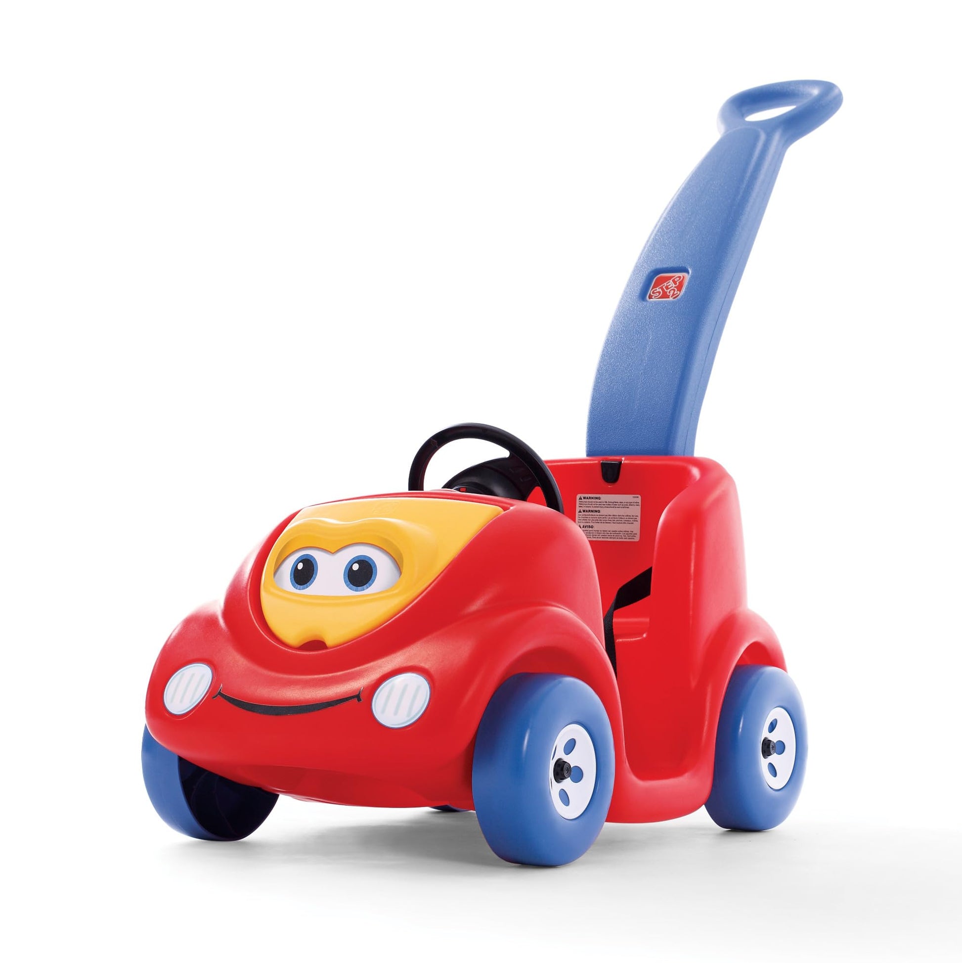 Step2 Push Around Buggy Kids Push Car, Toddler Ride-On Toy with Seat Belt and Horn, Red, Ages 18