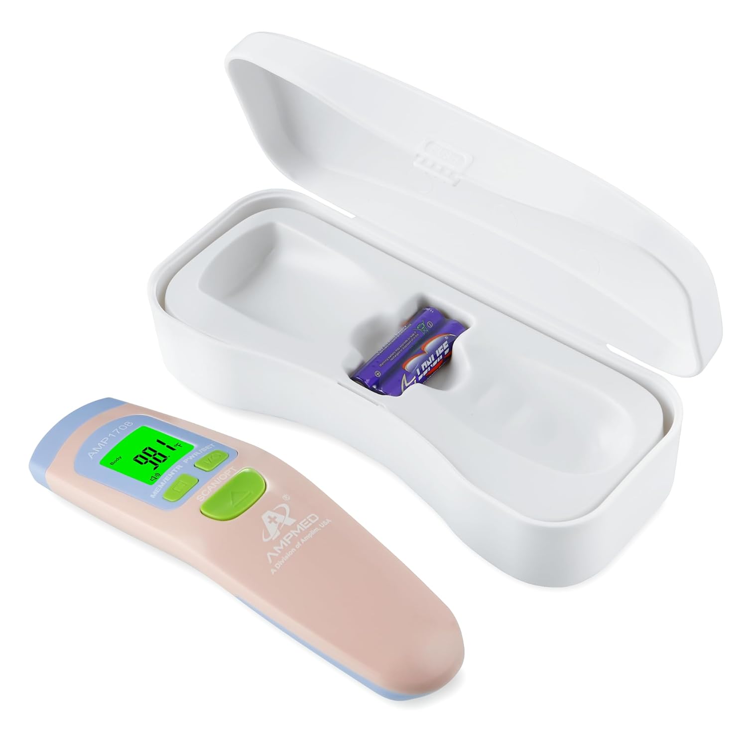 Amplim Non-Contact Forehead Thermometer for Adults, Kids & Infants | Ampmed No-Touch Medical Grade