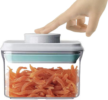 Airtight Food Storage Container - 0.32qt / 320ml Mini Square Pop Containers With Lids, Bpa Free