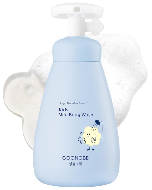 Kids' Mild Body Wash - Korean Kids Body Cleanser - Hydrating & Refreshing Low pH Soft Bubble