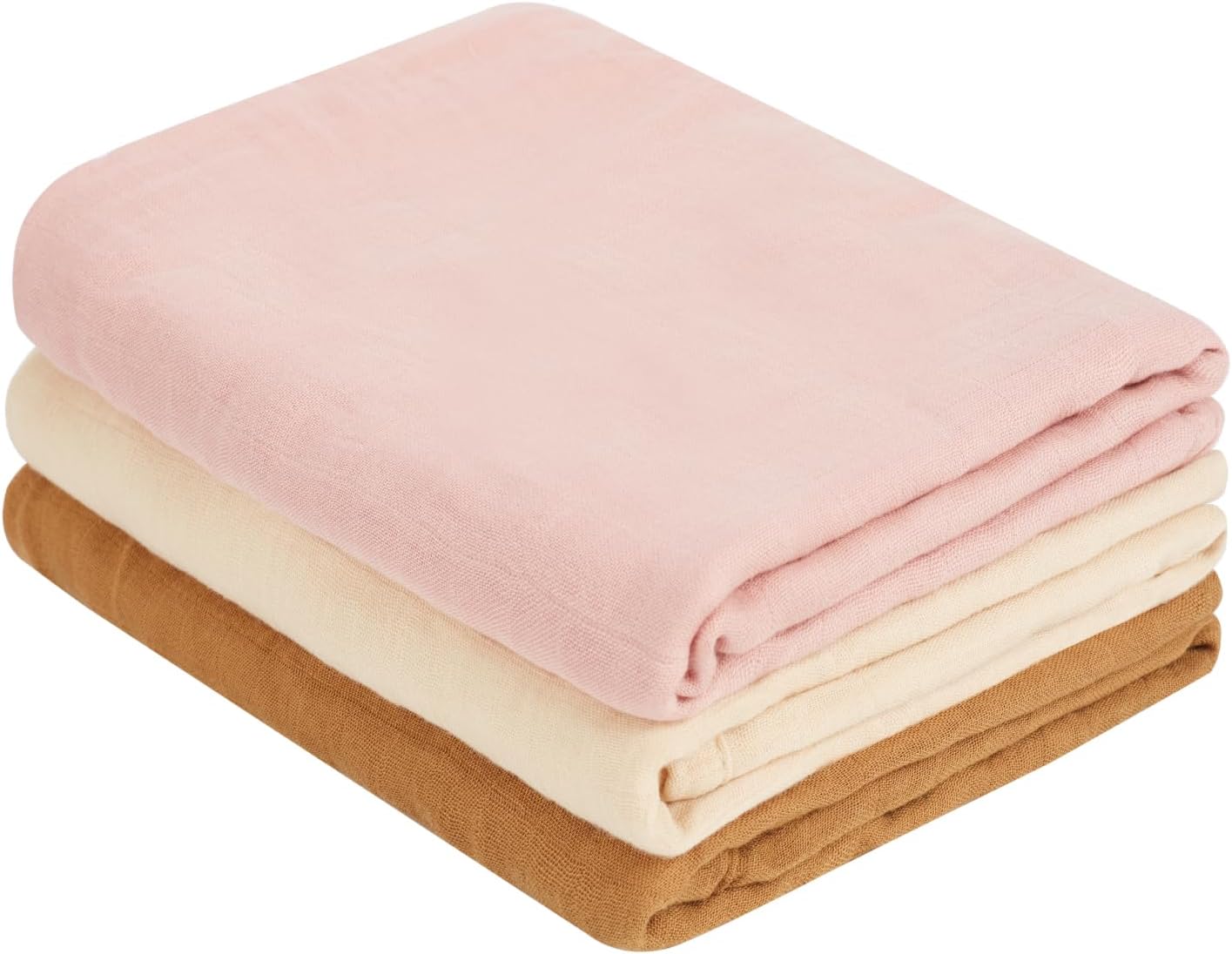 Muslin Swaddle Blankets, Nursery Receiving Blanket for Newborn, Baby Swaddle Wrap Soft Silky &