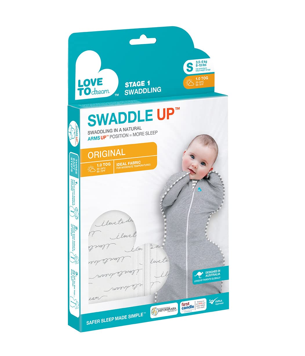 Love To Dream Swaddle UP Self-Soothing Sleep Sack 8-13 lbs., Dramatically Better Sleep, Snug Fit