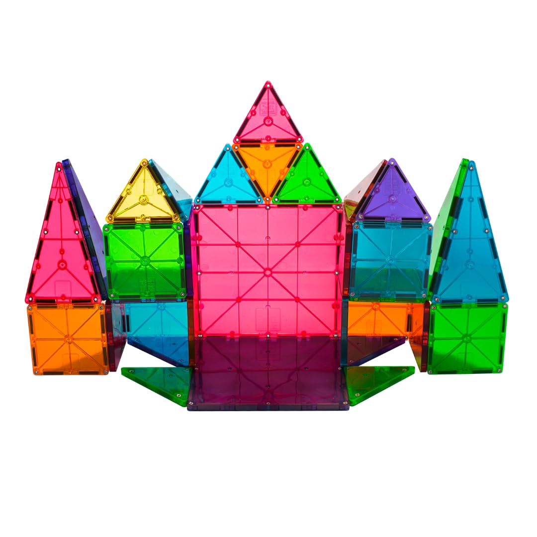 MAGNA-TILES Classic 32-Piece Magnetic Construction Set, The Original Magnetic Building Brand