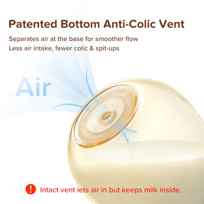 PPSU Natural Anti-Colic Baby Bottles | Newborn Breast Like Nursing Bottle for Breastfed Babies with
