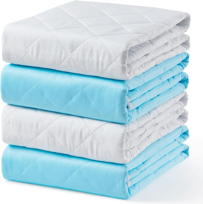 KANECH Washable Waterproof Incontinence Bed Pads - 24"x36"(4Pack) - Heavy Absorbency Reusable