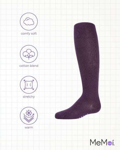 MeMoi Soft Pima Cotton Tights for Girls, Soft and Lightweight Opaque Tights for girls - Sizes 8 to 16