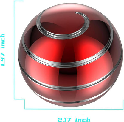 Kinetic Desk Spinning Ball, 2.17'' Kinetic Desk Toys for Office for Adults, Fidget Toys for Party Favors, Christmas Stocking Stuffers, Easter Basket (55MM, Red A)