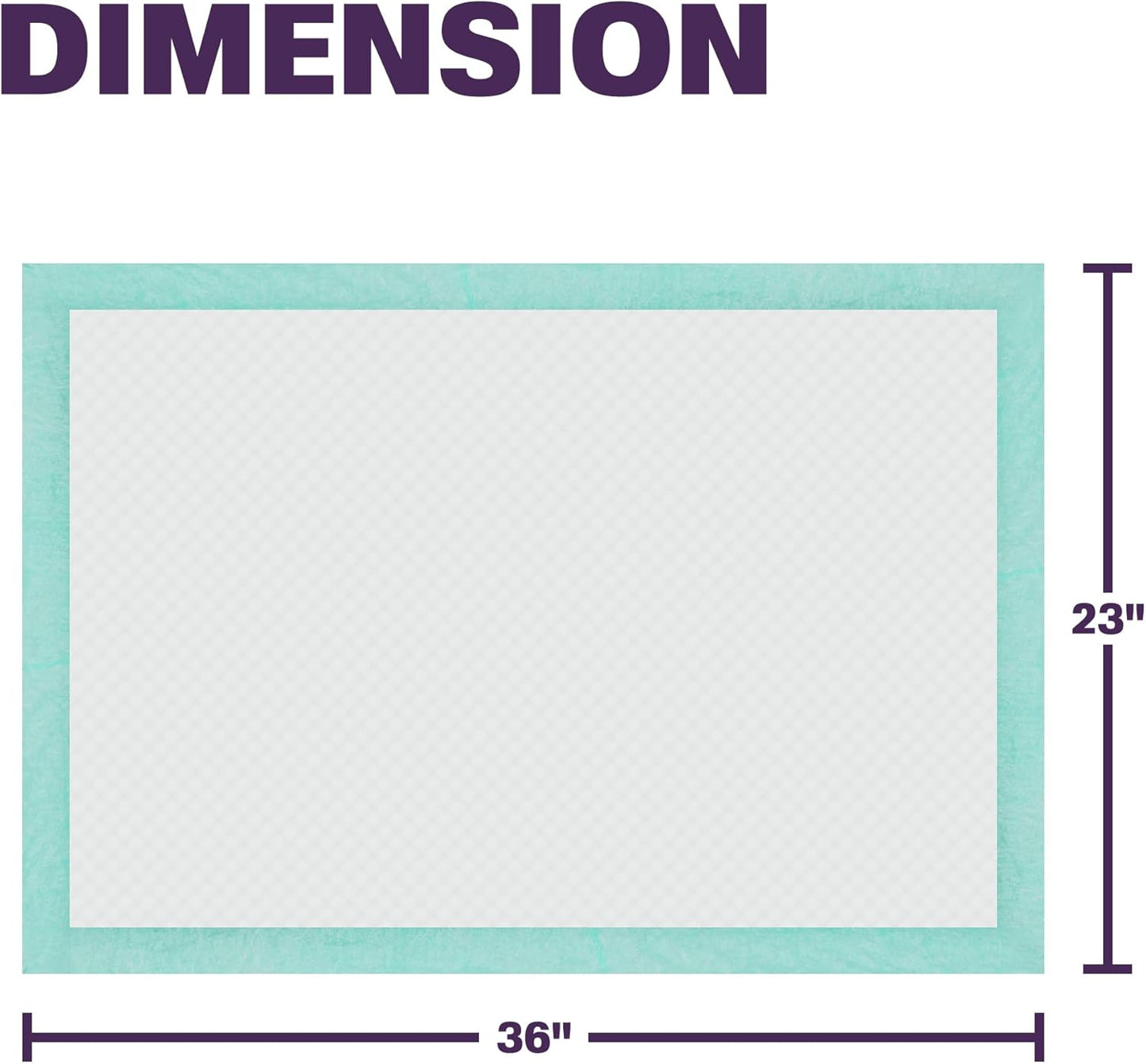 Disposable Bed Pads for Adults 23 x 36 (50 Count) - Super Absorbent and Waterproof - Incontinence