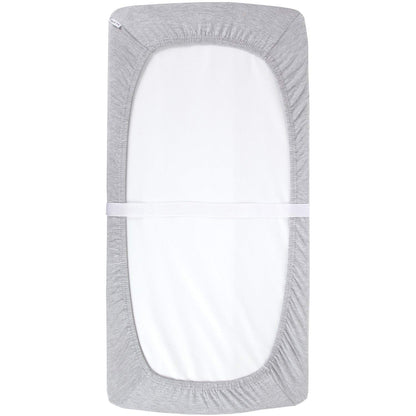 Cuddly Cubs Changing Pad Covers ??2 Pack ??Snuggly Soft Plush Cotton Changing Table Covers for Boy, Girl ??Fits Perfectly on Summer Infant and Other 16 x 32 Baby Changing Table Pads ??Heather Grey
