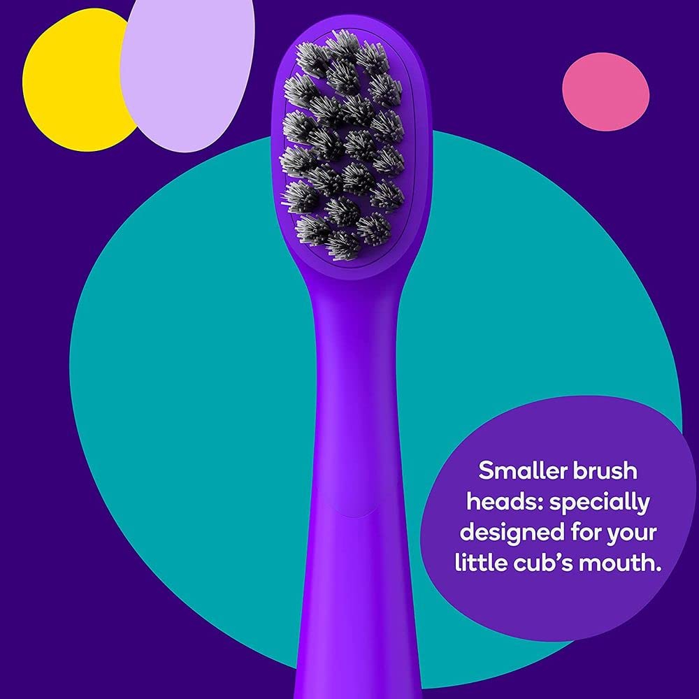 Burst Kids & Toddlers Electric Toothbrush (Pink) | Soft Bristles | Two Minute Timer | Rechargeable