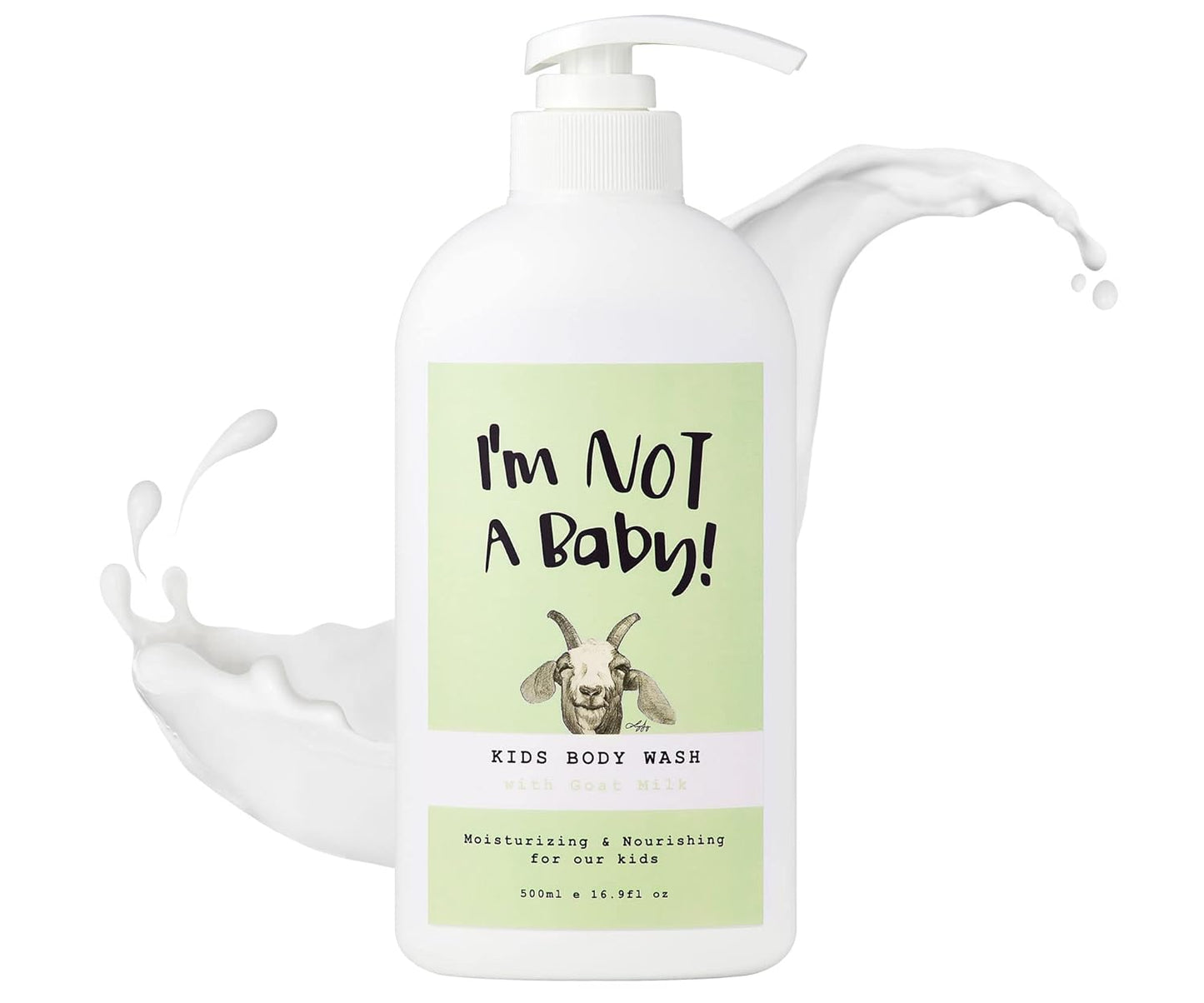 I'm NOT A Baby! Kids Body Wash– Dermatologist Tested, Allergen free, Cruelty-free, PETA, Gentle for