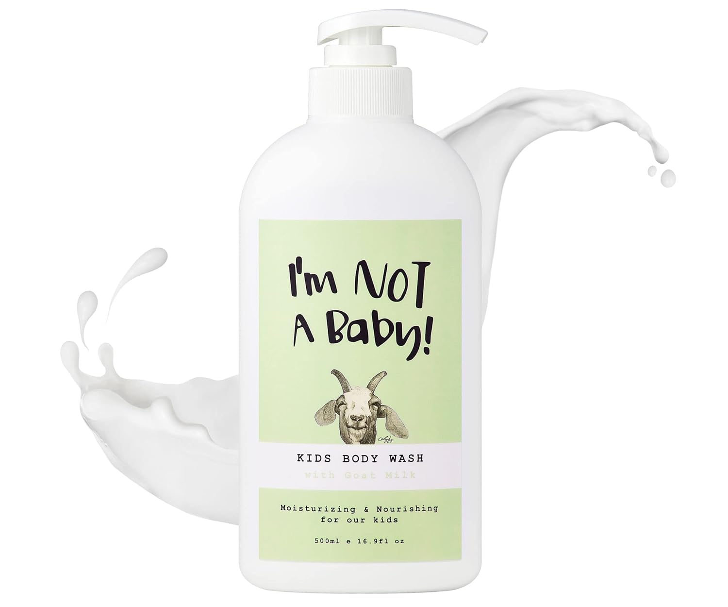 I'm NOT A Baby! Kids Body Wash– Dermatologist Tested, Allergen free, Cruelty-free, PETA, Gentle for