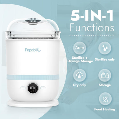 Papablic Bottle Sterilizer and Dryer Pro Max, 13 Bottles Extra-Large Capacity for Big Family