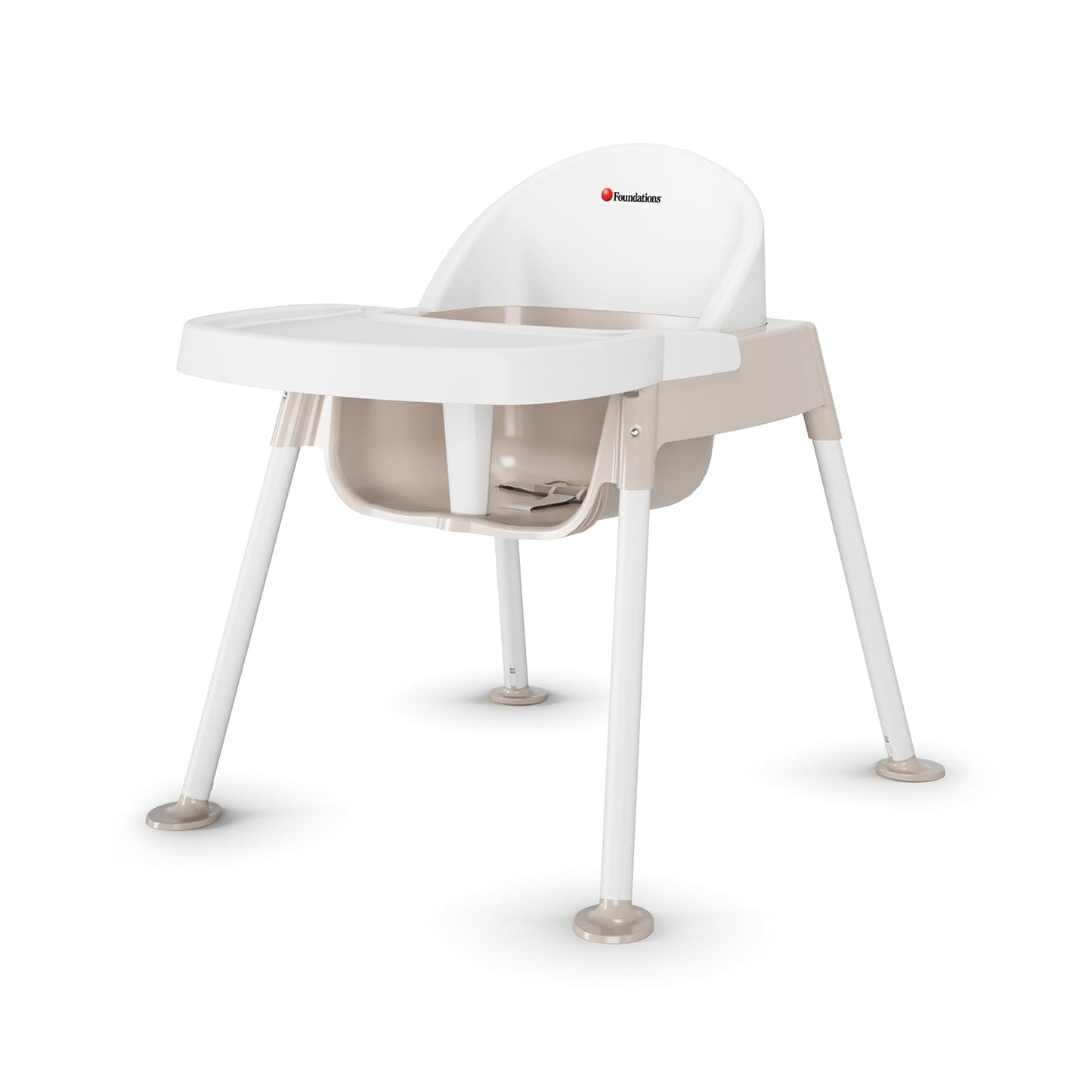 Foundations Secure Sitter 13" Feeding Chair, Stable “No Tip” Feet, 3-Point Adjustable Harness