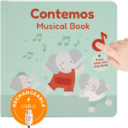 Cali's Books Spanish Count - Nursery Rhymes Sound Book for Babies and Toddlers 1-3, Baby Book with Songs for Kids, Educational Song Learning Toys, Libros en Espanol para ninos (Contemos)