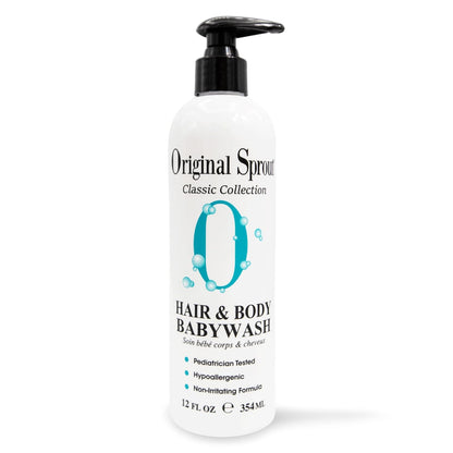 Original Sprout Baby Shampoo and Body Wash, Hypoallergenic Formula with Organic Calendula &