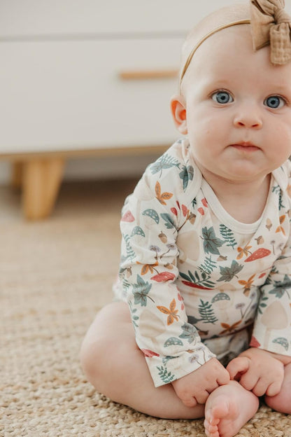 Copper Pearl Long Sleeve Bodysuit Baby: Ultra Soft Baby for Newborns, Boys, and Girls - Stylish, Comfortable, Overlap Shoulders, Premium Knit Fabric - 0-3 Months, Ivy