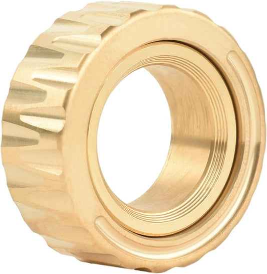 Fidget Rings EDC Fidget Slider Fidget Toys Adults Stress Relief for Adults Magnetic Metal Fidget Anxiety Ring ADHD Toys Haptic(Gold)