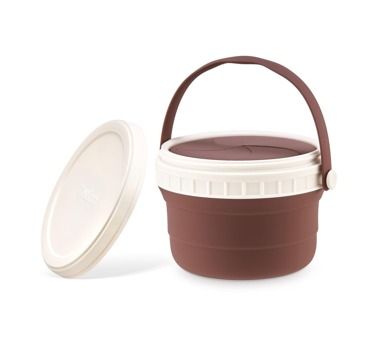 No Spill Silicone Toddler Snack Containers, Detachable Silicone Flap for Filling&Cleaning