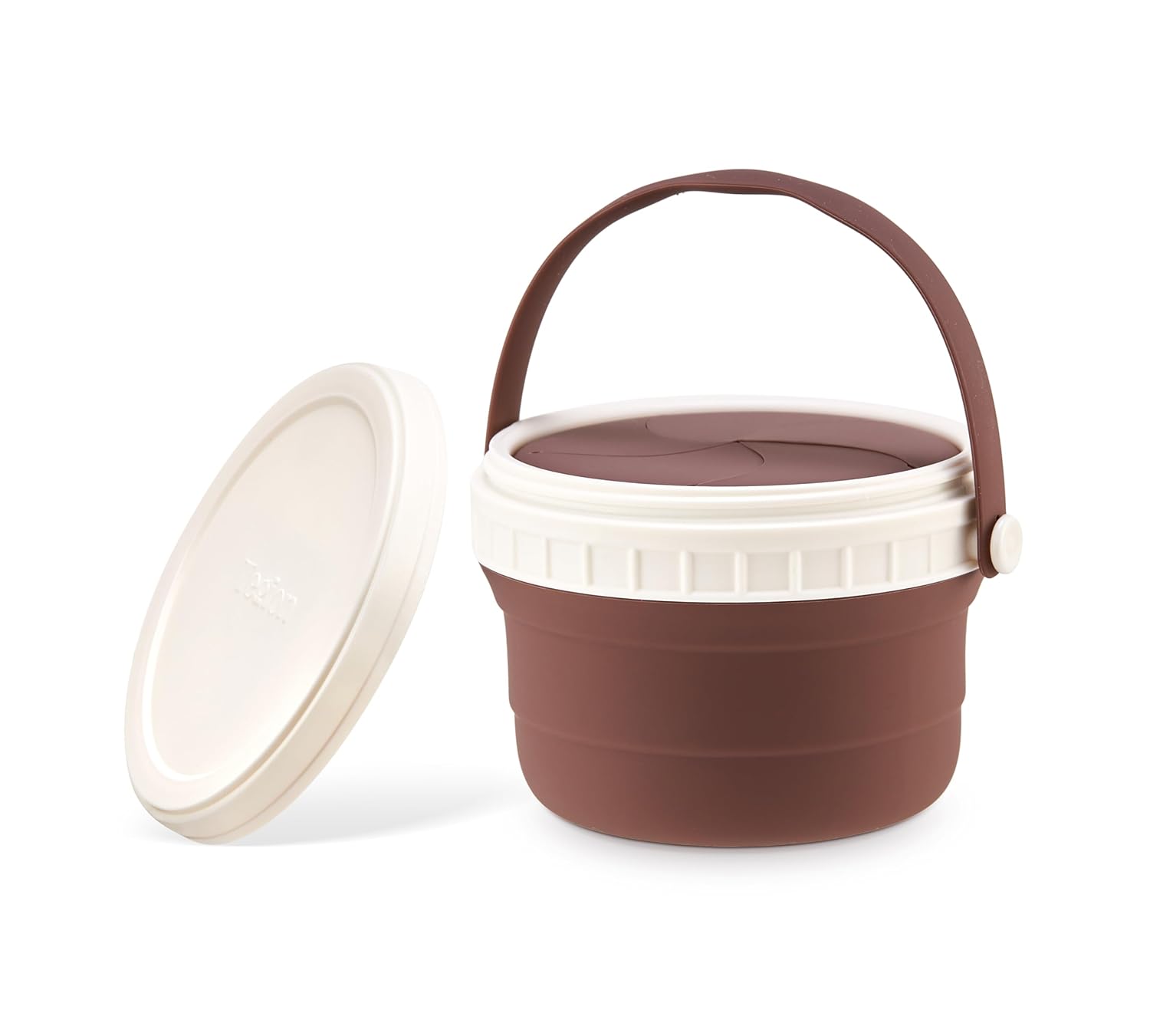 No Spill Silicone Toddler Snack Containers, Detachable Silicone Flap for Filling&Cleaning