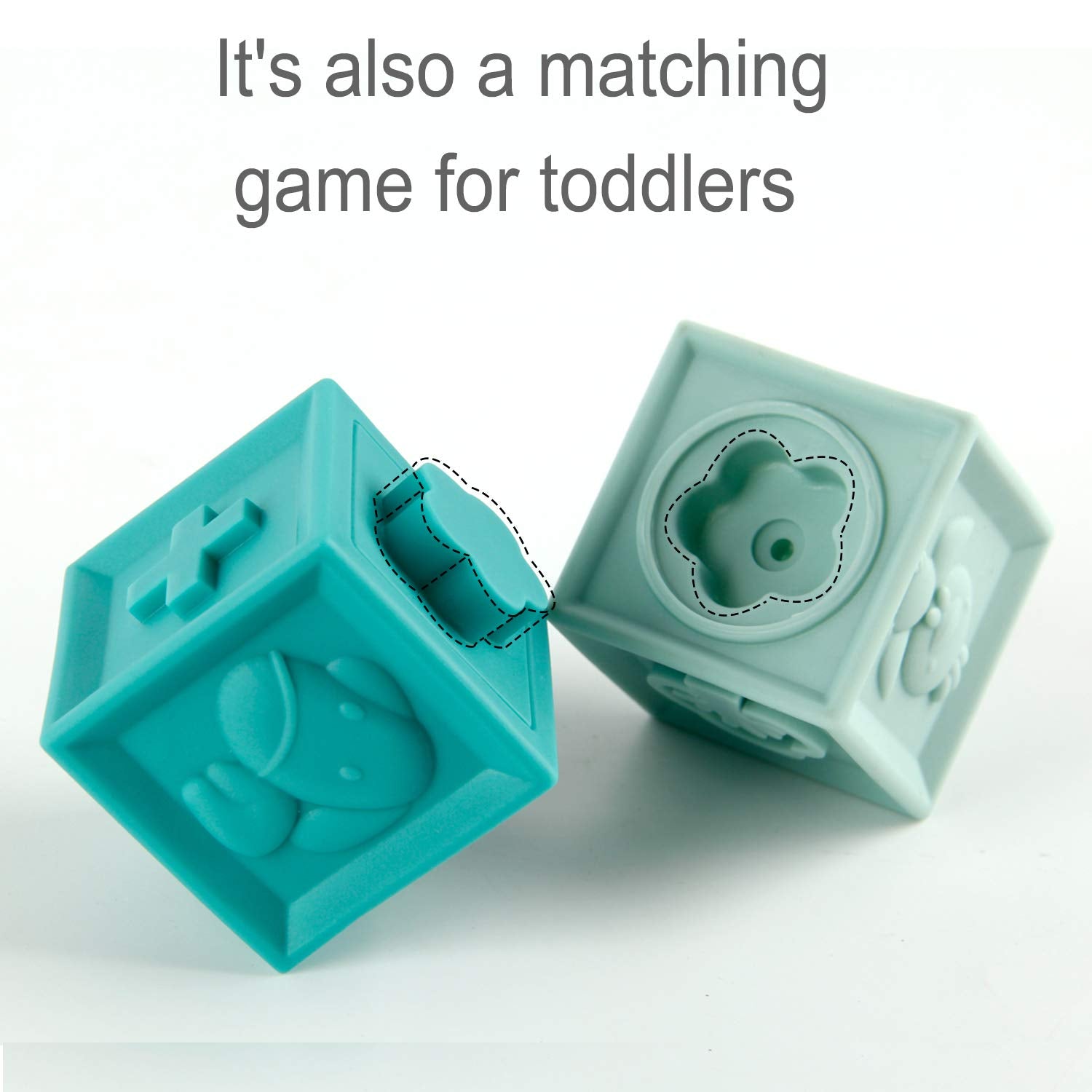 Mini Tudou Baby Blocks Toys, Soft Building Blocks for Babies 6-12 Months