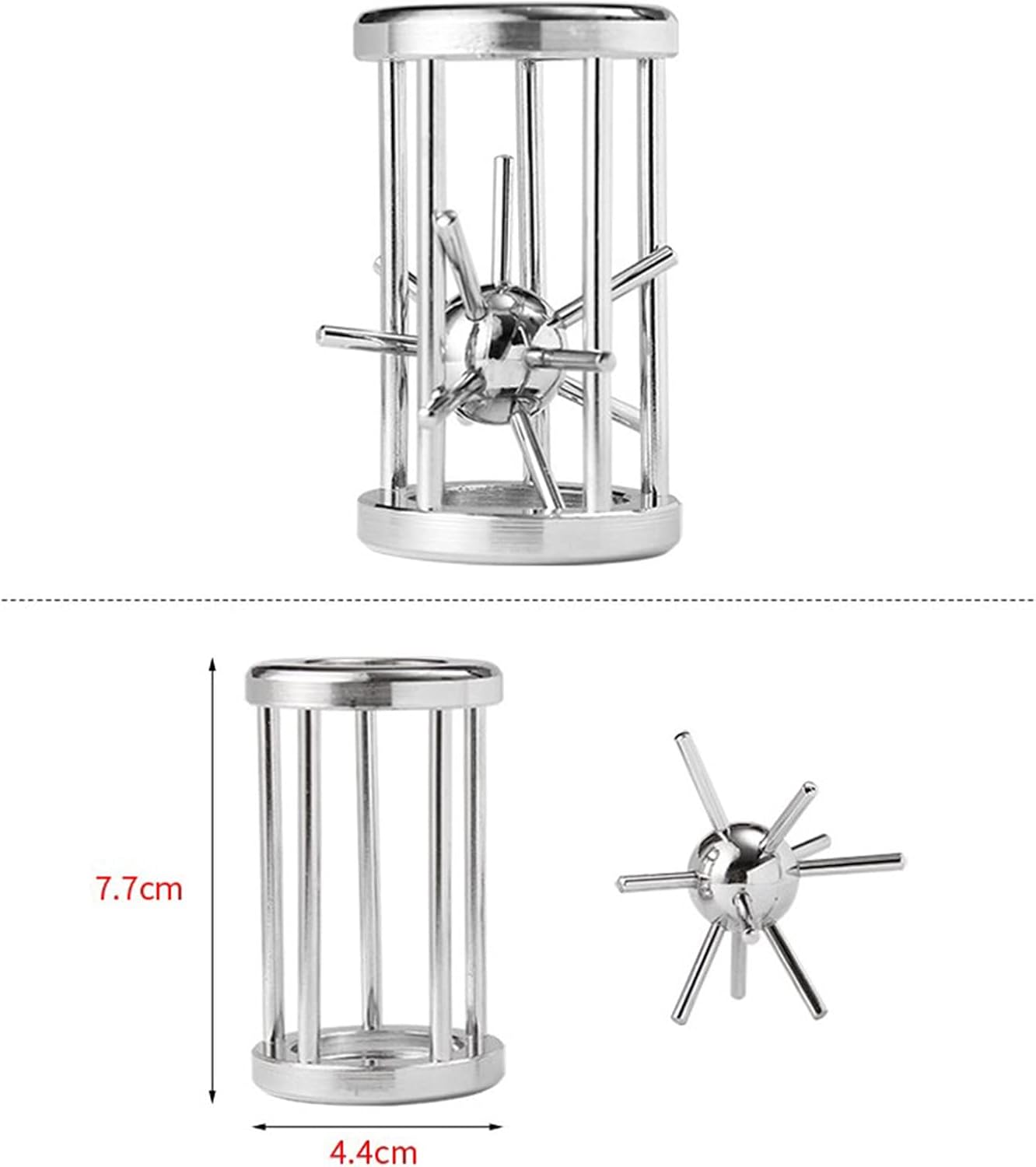 15 pcs IQ Test Puzzle Metal Wire Puzzles Mind Game Educational Toys High Difficulty Brain Teaser Puzzle Toy for Kids and Adults - Explore Creativity and Problem Solving. Gift Desk Puzzles