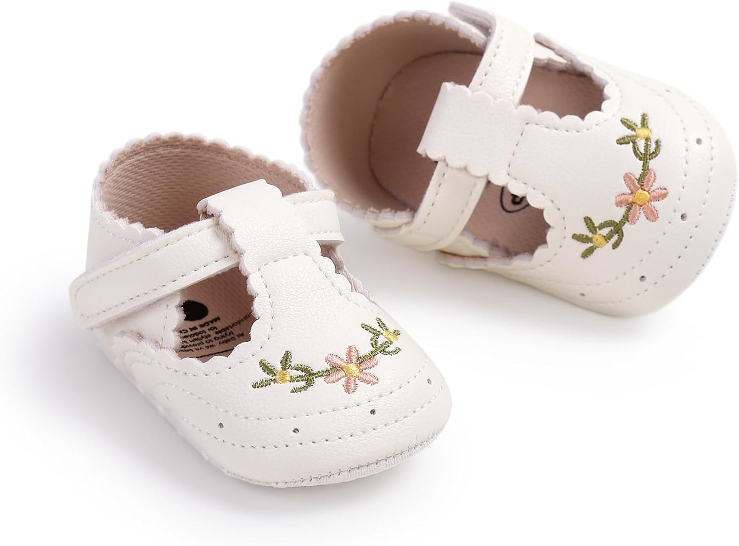 Baby Shoes Mary Jane Flats Non Slip Soft Sole Infant Toddler Sneakers First Walkers Party Christmas Dress Shoes