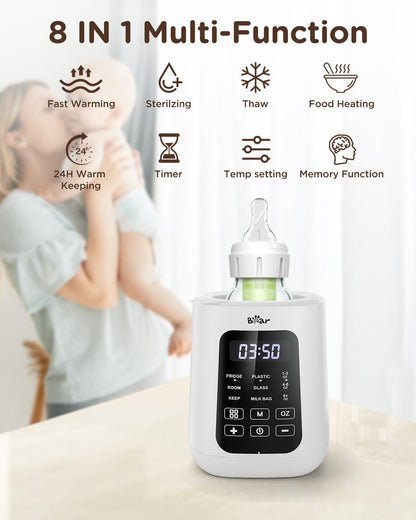 Bear Baby Bottle Warmer, Milk Warmer Breastmilk Bag Formula Fast Warming for New Born Baby Bottles