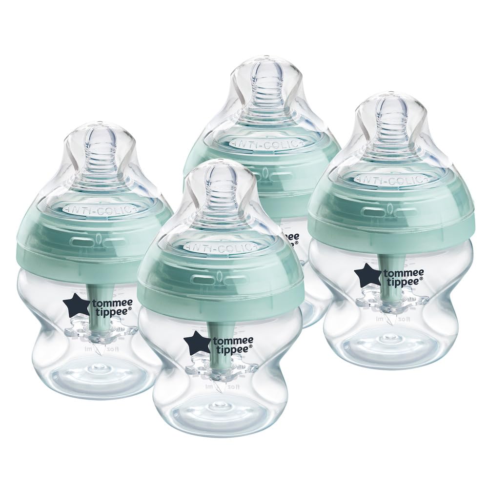 Tommee Tippee Advanced Anti-Colic 5 oz BPA Free Baby Bottles, Newborn 0+ Months, Slow Flow