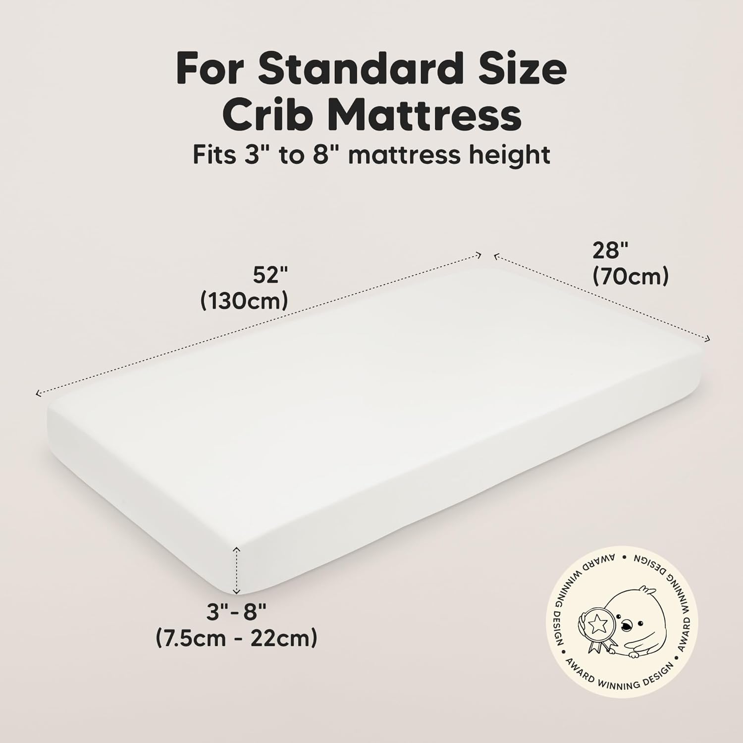 KeaBabies 2-Pack Baby Crib Sheets for Boys, Girls - 52x28 Viscose Derived from Bamboo Toddler Bed