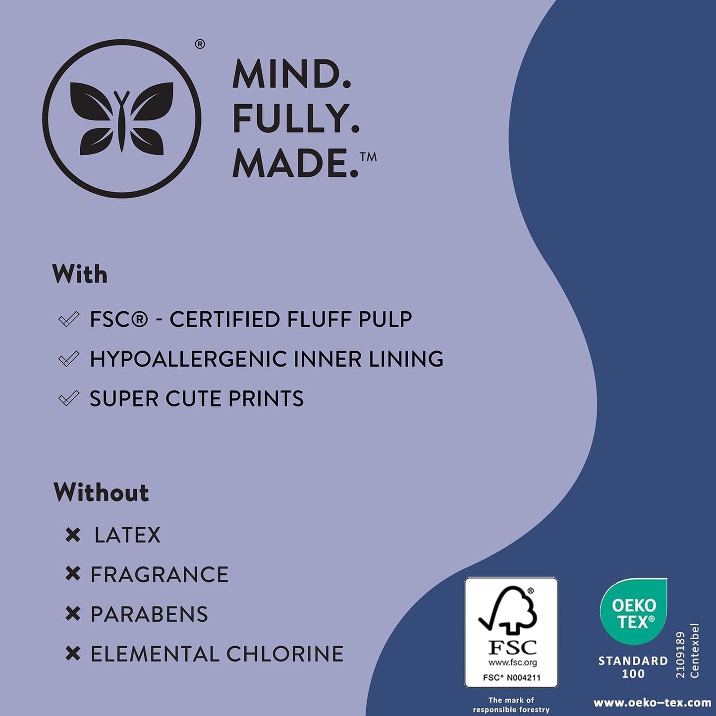 The Honest Company Clean Conscious Overnight Diapers for Sensitive Skin | Hypoallergenic, Fragrance Free | Cozy Cloud + Star Signs | Club Box, Size 3 (16-28 lbs), 52 Count