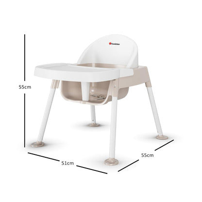 Foundations Secure Sitter 9" Feeding Chair, Stable “No Tip” Feet, 3-Point Adjustable Harness