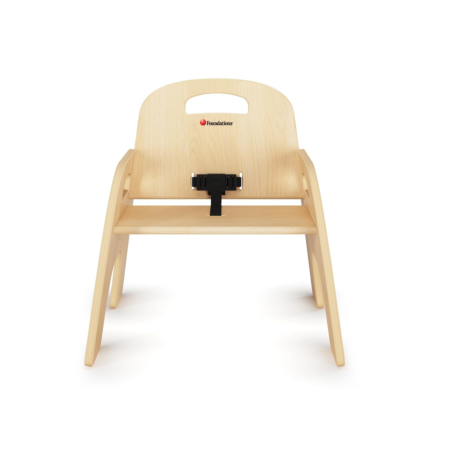 Foundations Simple Sitter Low Wood Feeding Chairs Multipack, Wide No-Tip Base, Adjustable Safety