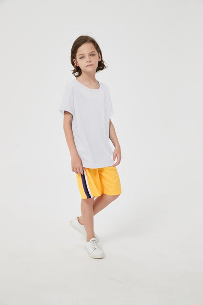 6-Pack Boys Athletic T-Shirts Quick Dry Short-Sleeve Tops Youth Moisture Wicking Running Sports T-Shirts（4-18 Years）