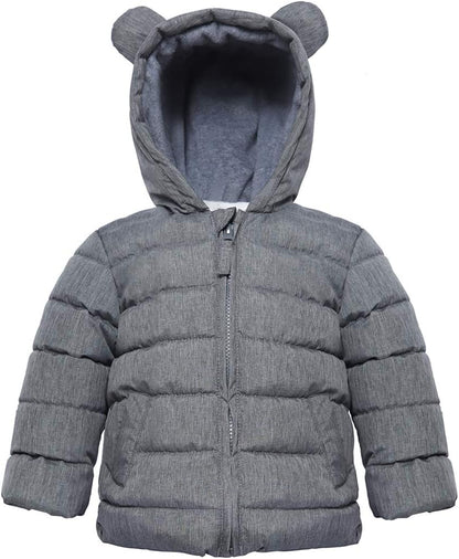 Rokka&Rolla Baby Boys' Water-Resistant Fleece Lined Puffer Jacket Winter Coat for Newborn Infant Toddler