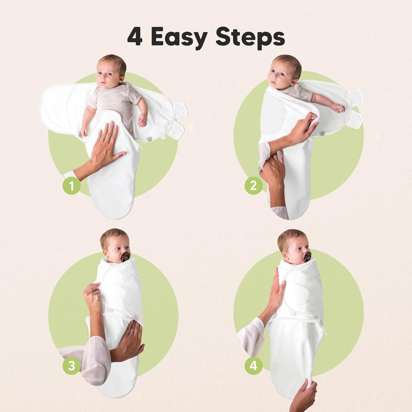 Baby Swaddle Sleep Sacks with Zipper - 3-Pack Swaddles for Newborns 0-3 Months, Infant, Baby Girls