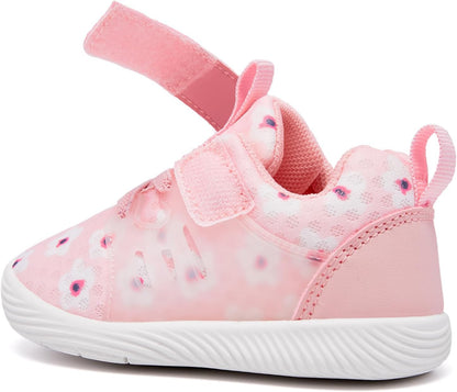 MORENDL Toddler Sneakers Baby Boys & Girls Barefoot Shoes Lightweight Breathable Walking Running Tennis Athletic Sport Shoes