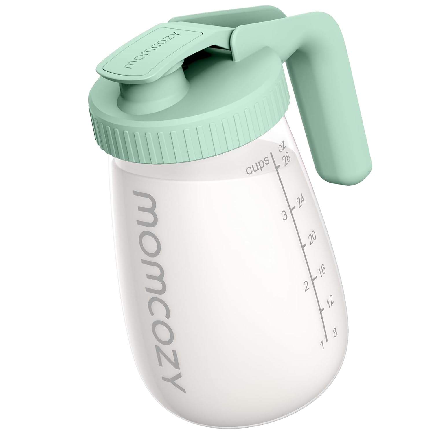 Momcozy Breast Milk Pitcher, Resistant to Heat and Cold Abrupt Temp Swings, No Leak Glass Breast
