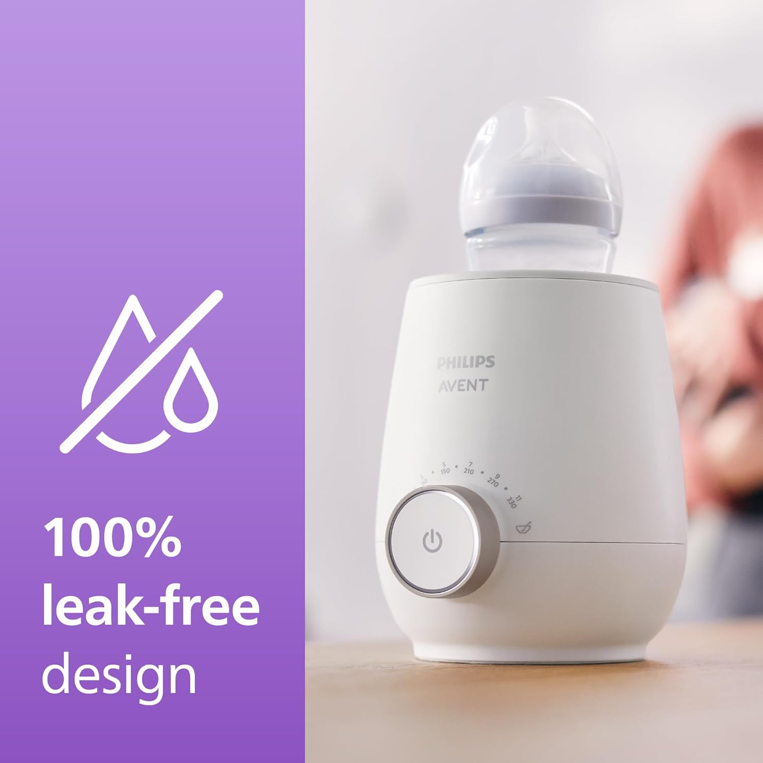 Philips Avent Premium Fast Bottle Warmer, with Smart Temperature Control, Water Bath Technology