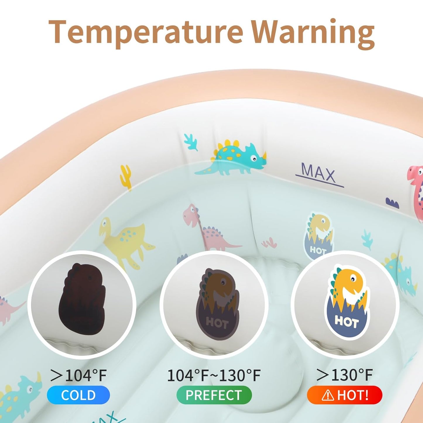 Swimbobo Inflatable Baby Bathtub – Soft, Portable Baby Bath for Infants and Toddlers, Easy to