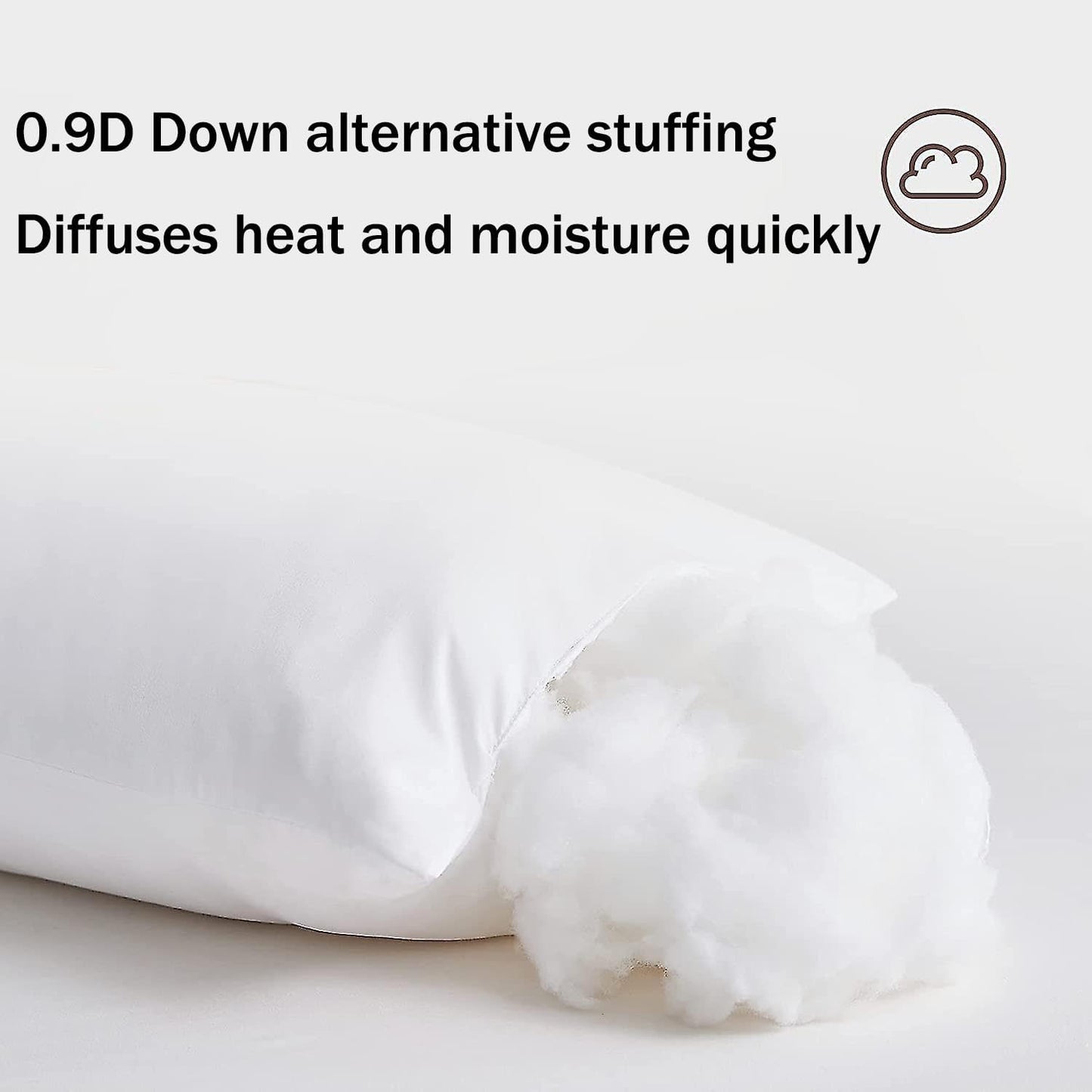 Hotel Collection Bed Pillows Queen Size Set of 4 Back Sleeper Pillow for Adults Stomach Kids Side Sleeping Medium Soft Plush Fluffy White 20x30 inches