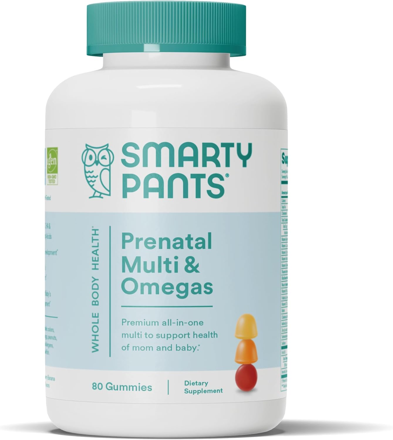 SmartyPants Prenatal Vitamins for Women, Multivitamin Gummies: Omega 3 Fish Oil (EPA/DHA), Biotin