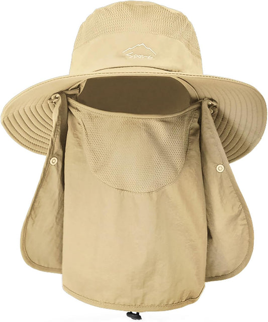 Sun Hats for Men Women Fishing Hat UPF 50+ Breathable Wide Brim Summer UV Protection Hat