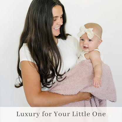 SARANONI Bamboni Luxury Baby Blanket | Plush Blanket for Infant Boys & Girls | Receiving Blanket